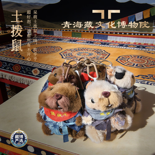 土拨鼠玩偶仿真公仔毛绒玩具