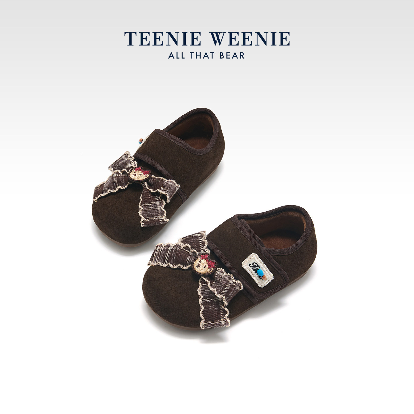 TeenieWeenie小熊女童勃肯鞋棉鞋