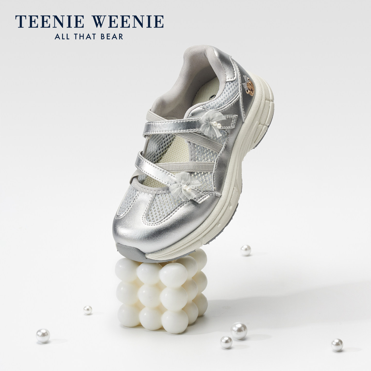 TeenieWeenie女童透气软底运动鞋图片