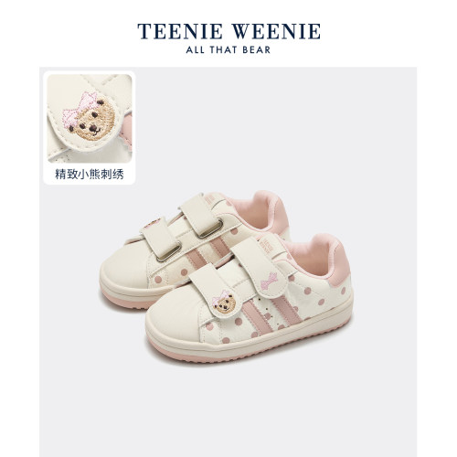TeenieWeenie小熊儿童波点板鞋