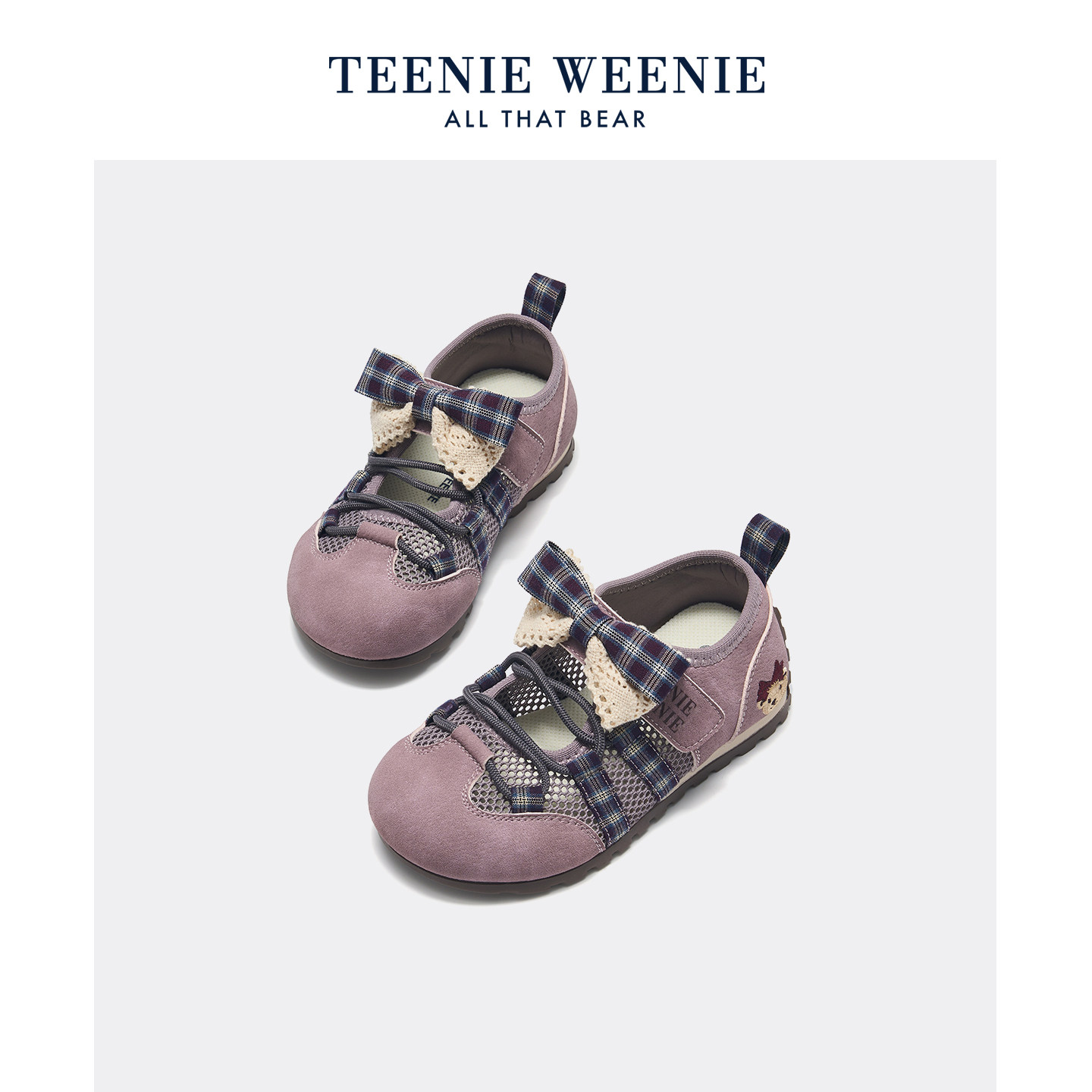 TeenieWeenie童鞋儿童玛丽珍女童夏网面芭蕾德训鞋运动鞋公主单鞋 - 实物图