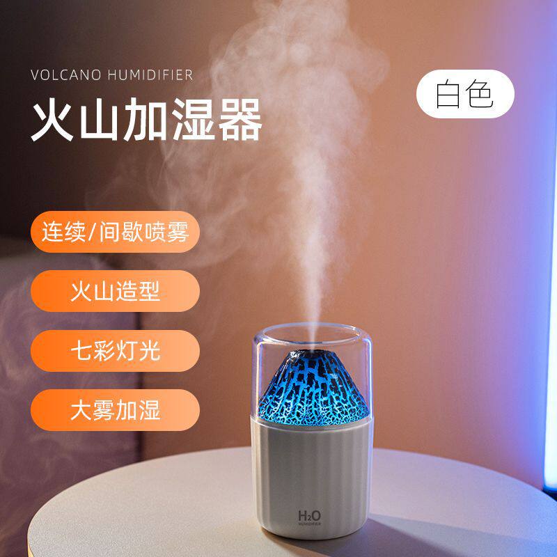 仿真火焰加湿器USB家用氛围灯加湿器车载香薰机外贸大喷雾器