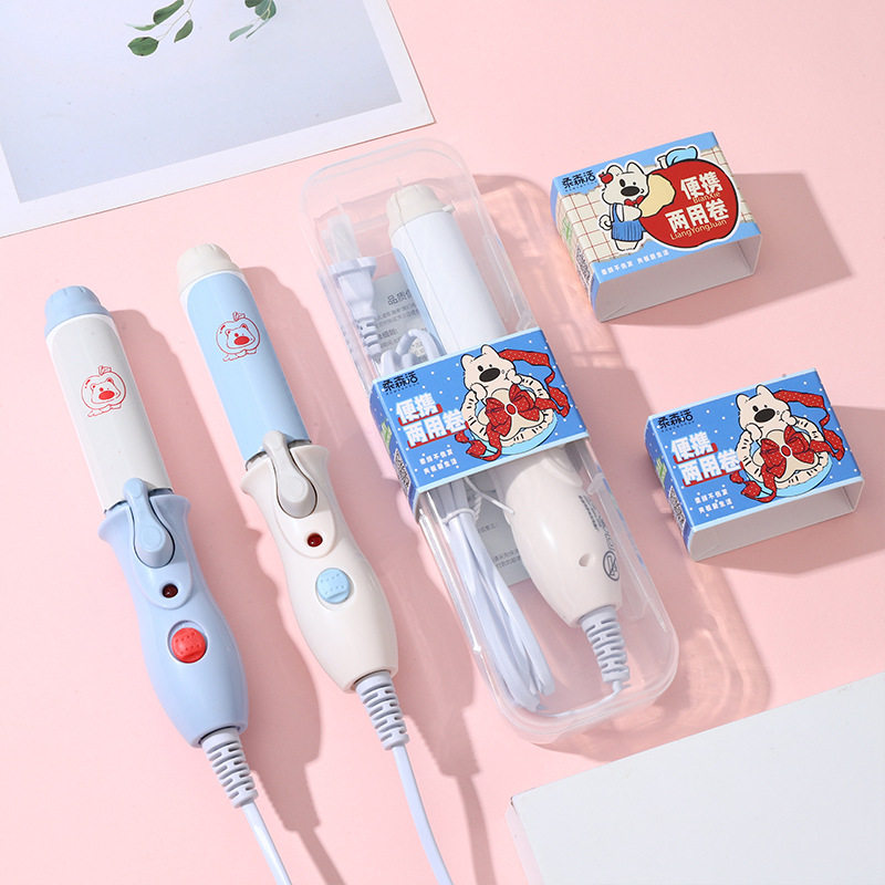 卡通卷发棒刘海烫发器美发器直板夹女直卷两用卷发器直发器