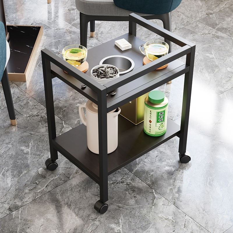 麻将桌棋牌室茶几茶水架茶楼麻将机茶几专用茶水架子可移动小边几