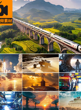 4k中国梦科技国家崛起工业制造发展航天大国重器发展高清视频素材