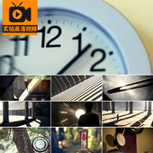 时间流逝阳光光影变化时光建筑空间时钟转动沙漏实拍高清视频素材