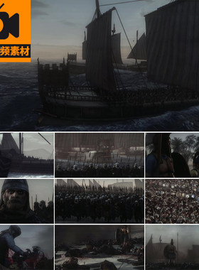 古代罗马帝国战场硝烟盔甲勇士战场打仗军队将士战火高清视频素材
