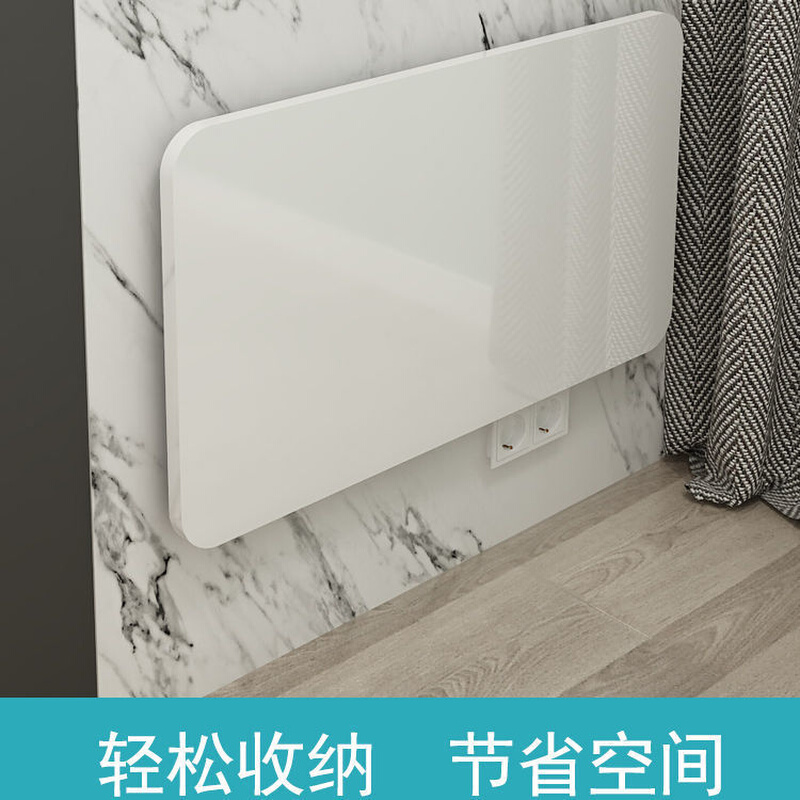 可折叠置物架免打孔厨房墙上置物板壁挂桌一字隔板电脑折叠书桌子
