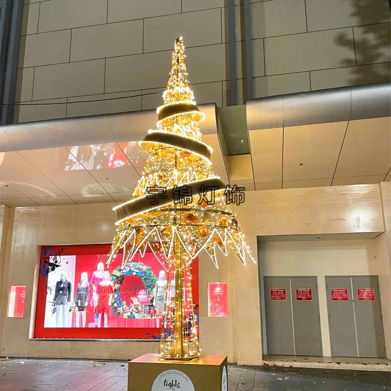 LED户外源头厂家大型圣诞树造型灯大型商场酒店广场圣诞节装饰灯