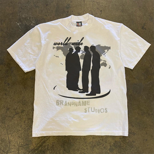 插兜少年高街短袖 2025春夏新款 t百搭宽松上衣 重磅不透 奥特莱斯