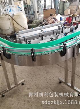 输送线灌装设备生产线链片皮带 拐弯输送线