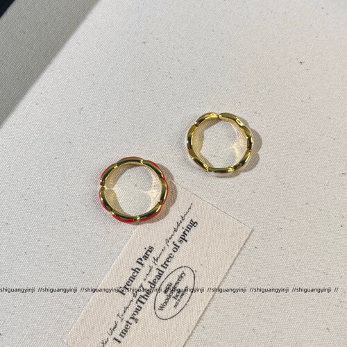 正版招财七粒米金色古法手工戒指