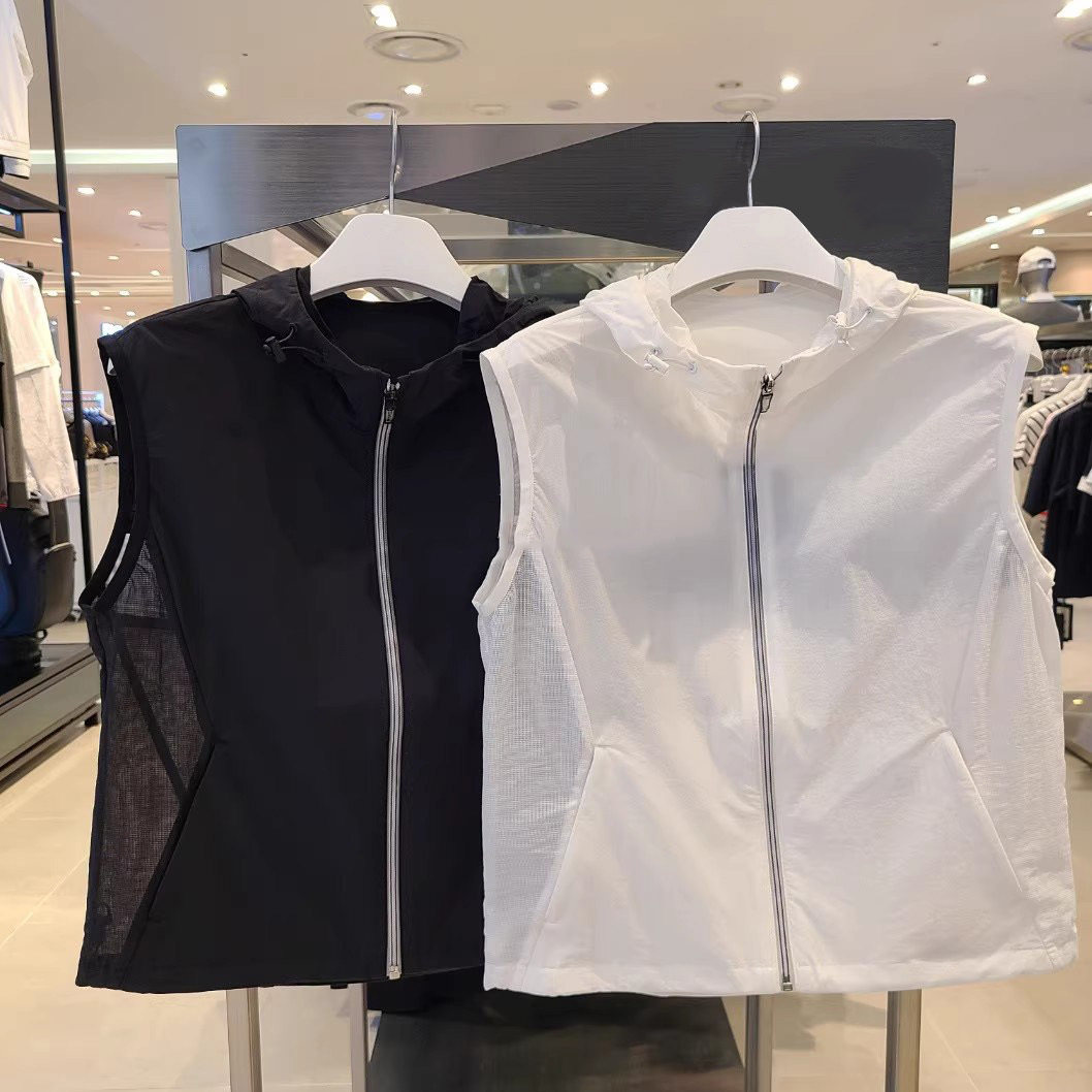 25年春季新款高尔夫服装女士连帽马甲背心外套百搭休闲无袖坎肩