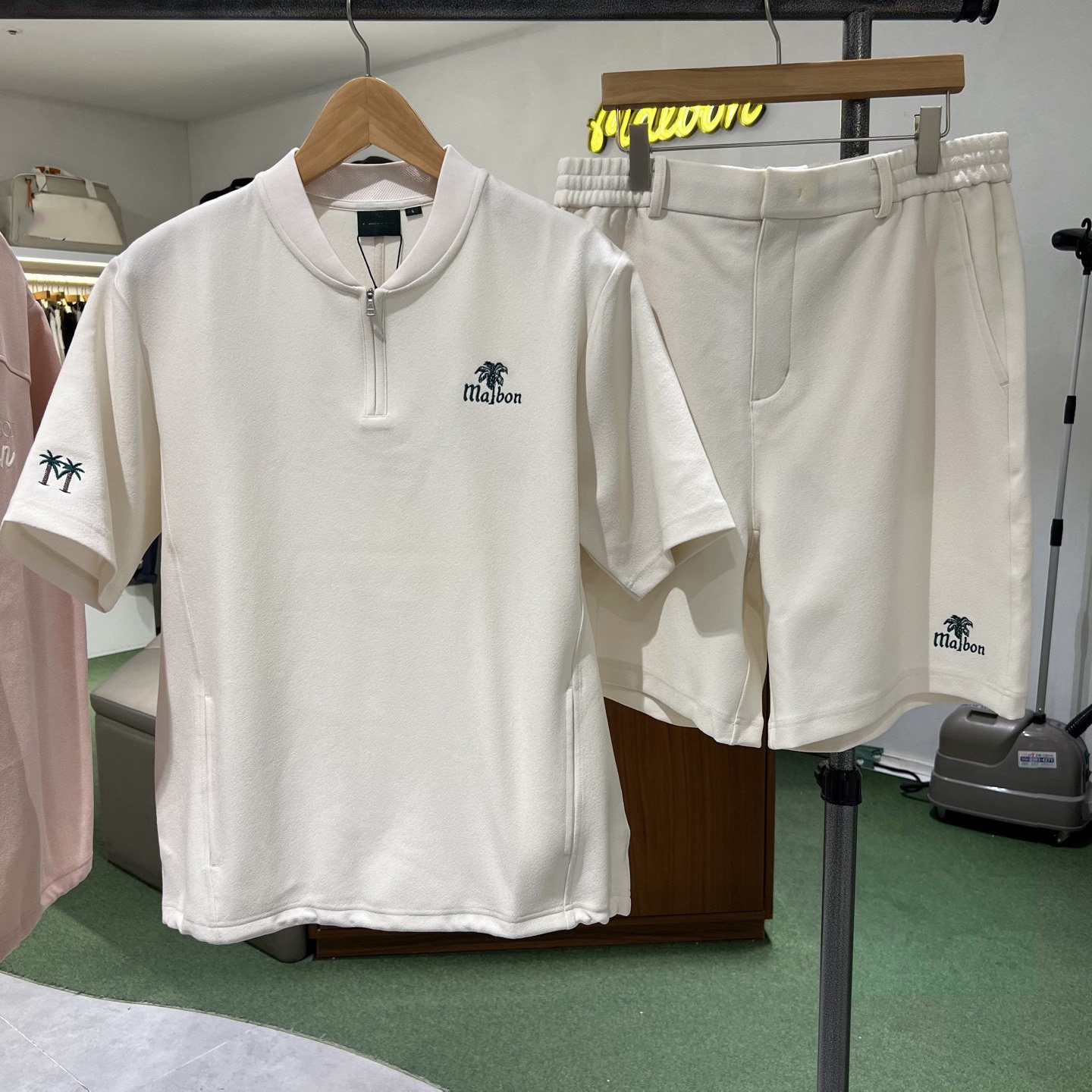 男士高尔夫球服休闲短裤套装