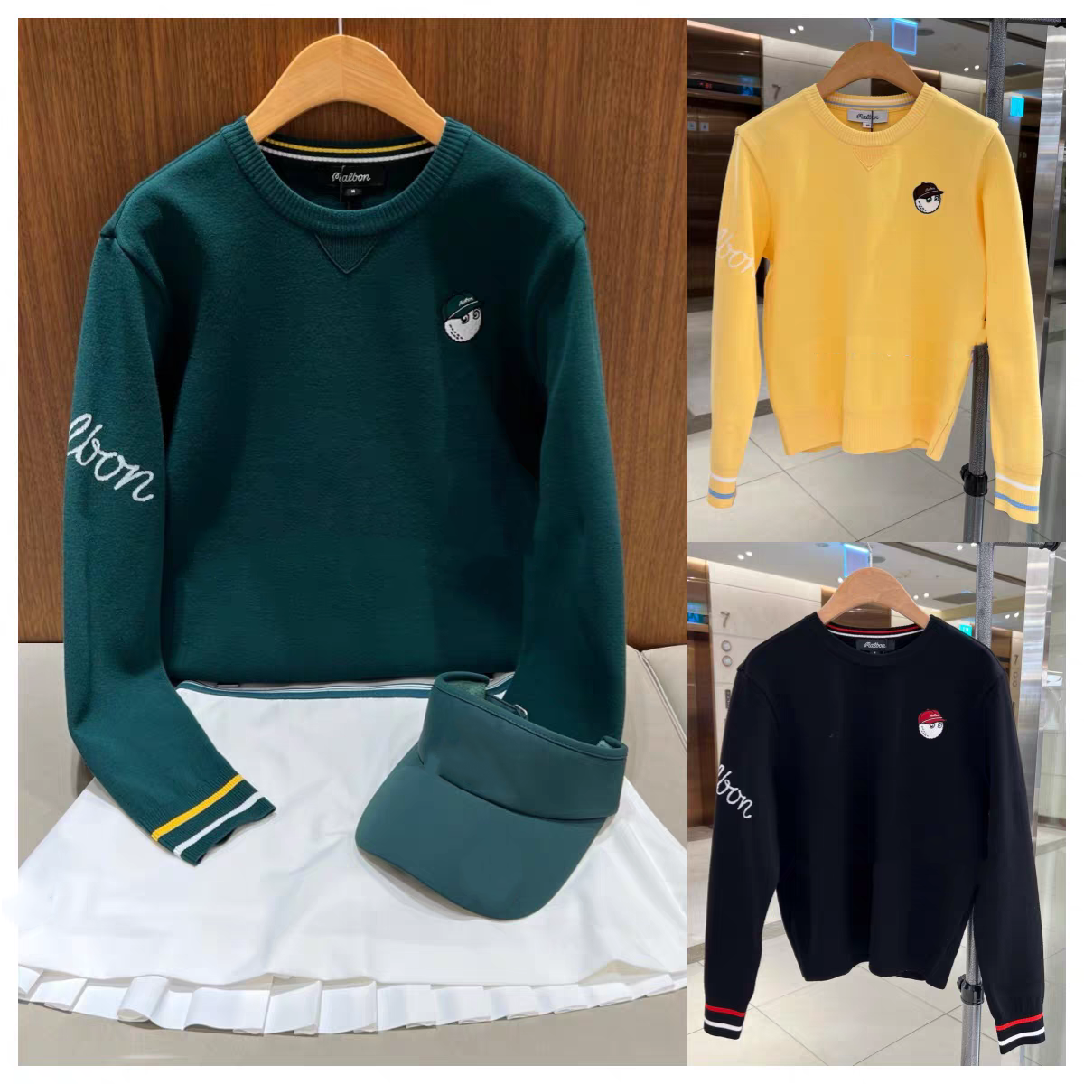 原单高尔夫服装女士针织衫25秋冬新款舒适百搭时尚golf球服上衣女