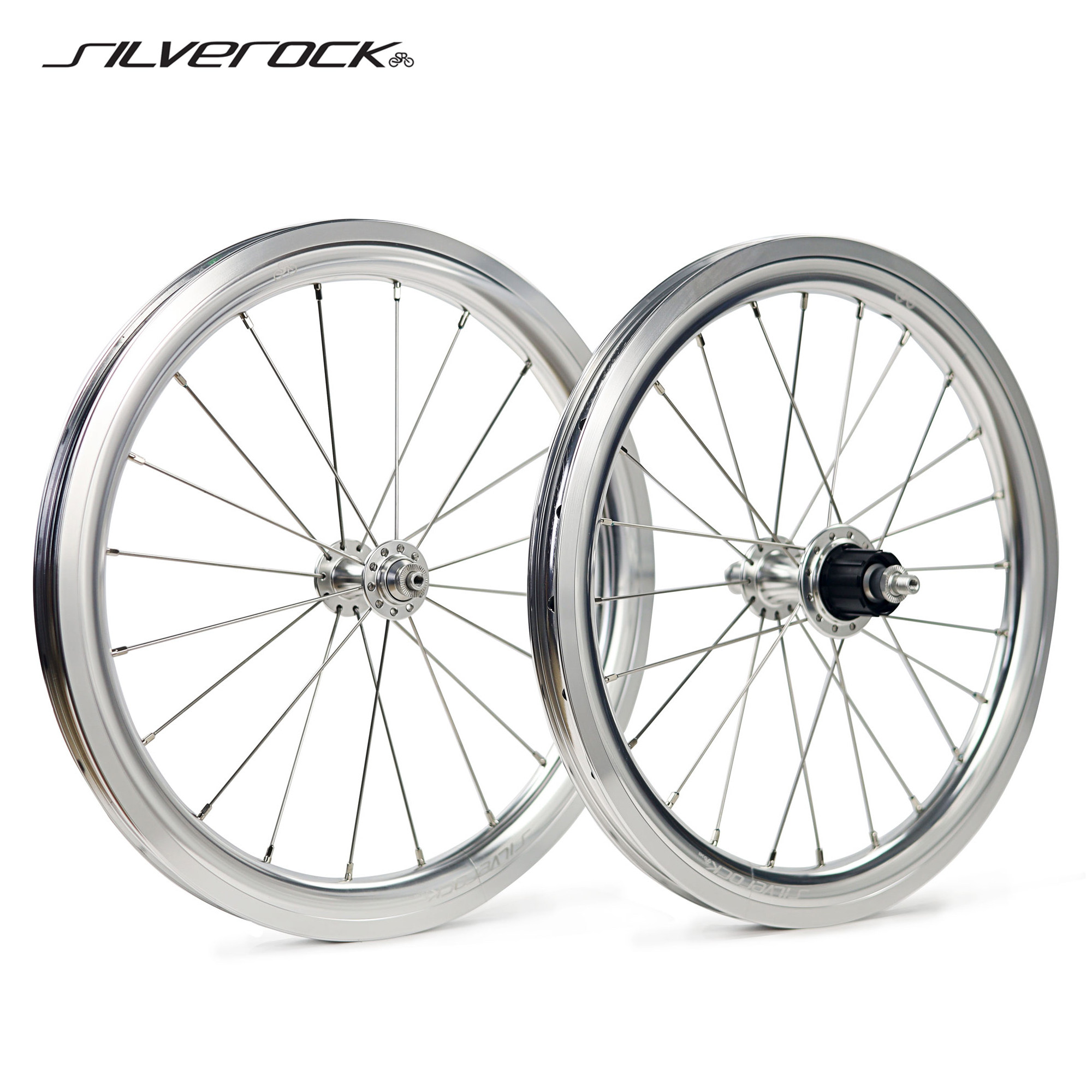 SILVEROCK SR30A铝合金RUHM轮组16寸349圈刹国布联名三折车外7速