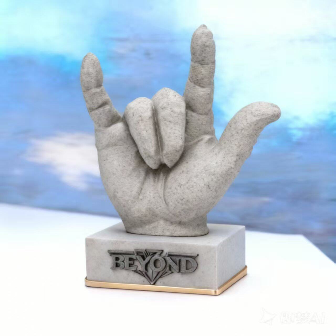 BEYOND黄家驹 黄贯中 周边纪念品经典手势队标明星周边3d打印定制