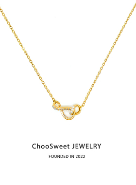 「流连」ChooSweet纯银项链女款轻奢小众高级感简约时尚ins锁骨链