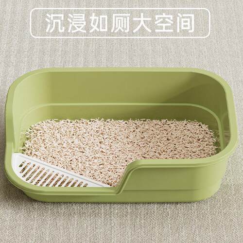 猫砂盆小号幼猫低入口防外溅