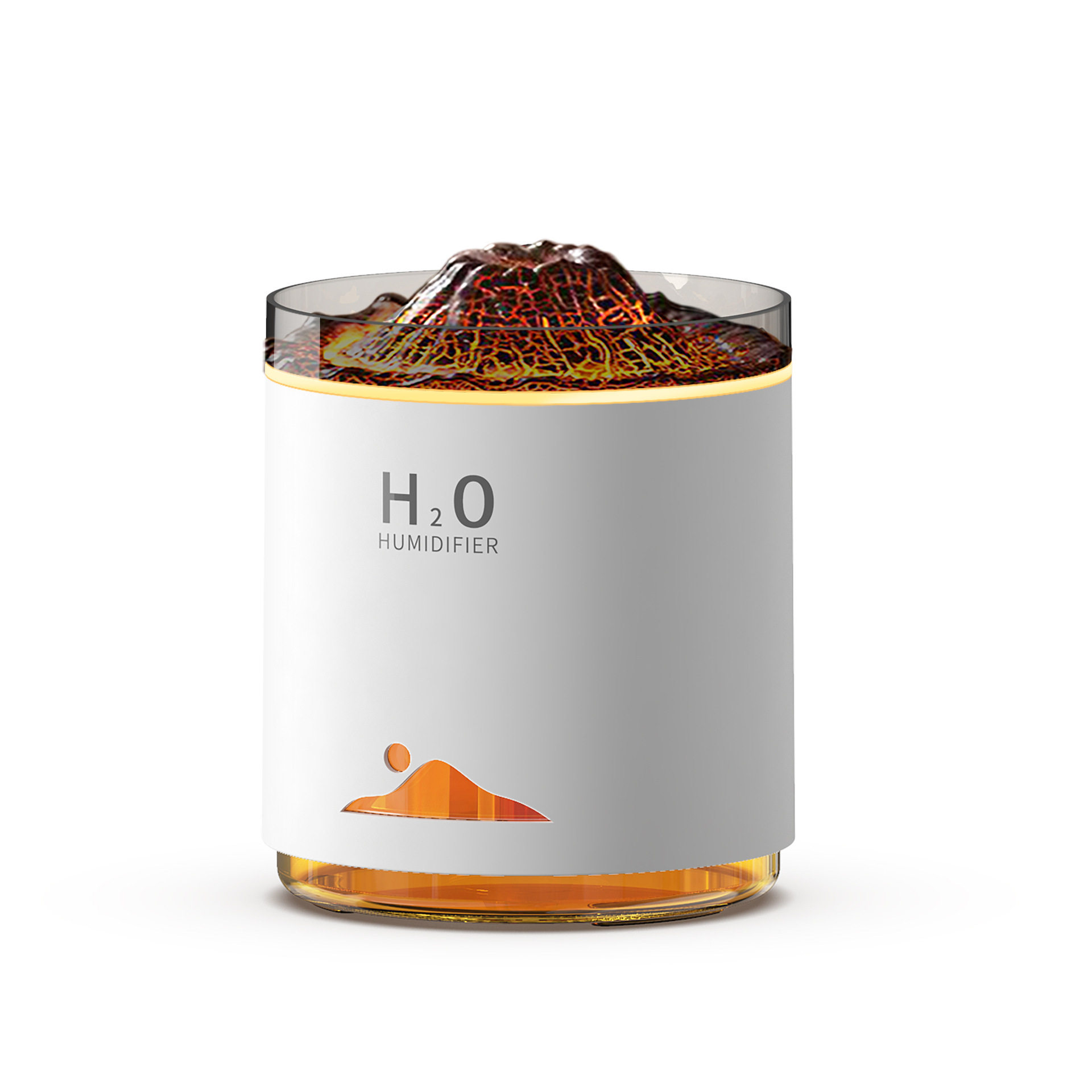 创意桌面火山香薰机家用酒店办公雾化加湿器迷你火焰香薰机