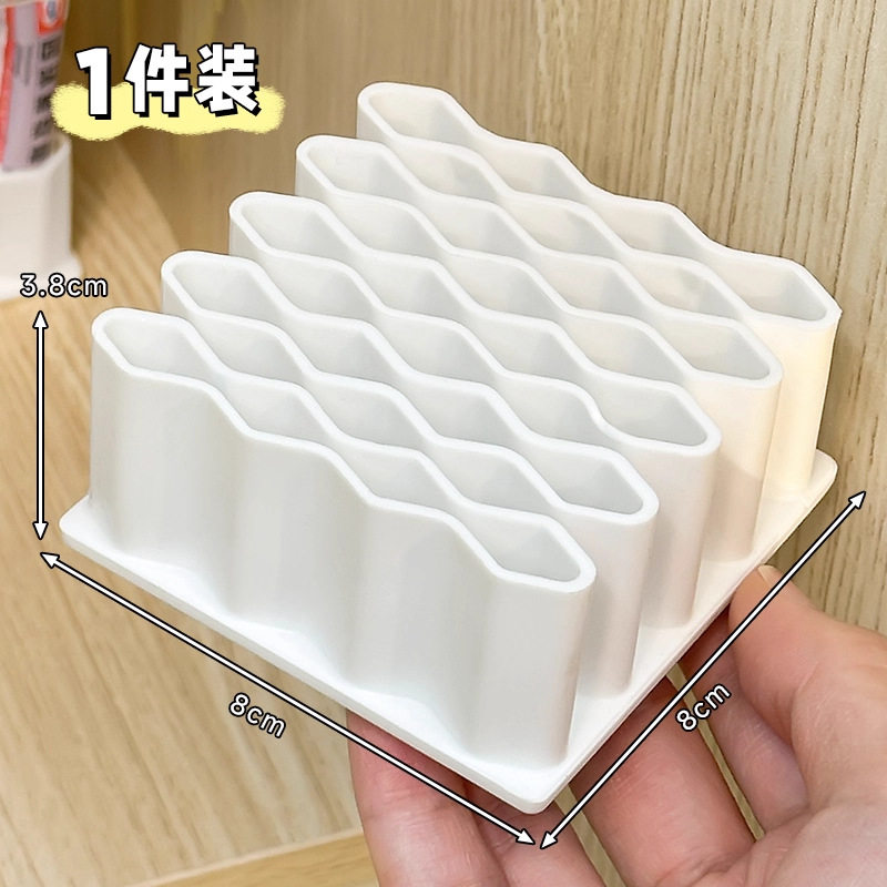 药膏收纳盒分格桌面乳膏整理神器多功能放软膏小型管状药品置物架