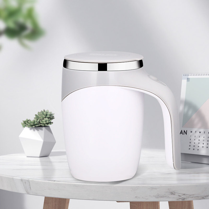 自动搅拌杯 咖啡杯搅棒杯搅拌杯全自动磁力充电搅拌杯创意礼品杯