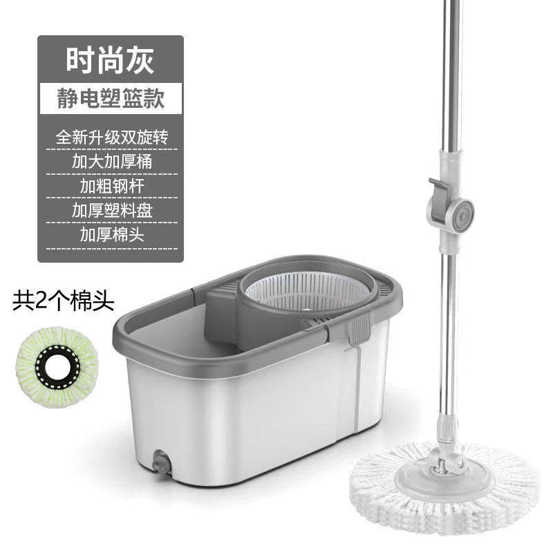 旋转拖把一拖净家用2024免手洗拖地拖布桶甩干拖把桶墩布