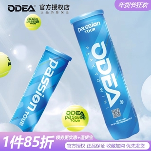 ODEA欧帝尔网球Passion有压比赛球高回弹耐打win训练4粒罐装网球