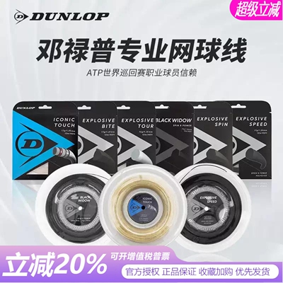 邓禄普进口耐打仿羊肠网球线