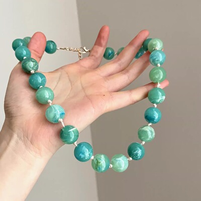 Vintage古着 Green Grape Freshness项链