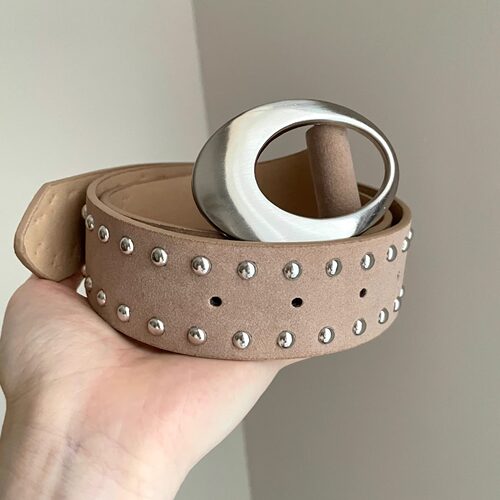 Vintage古着 Rivet round buckle腰带