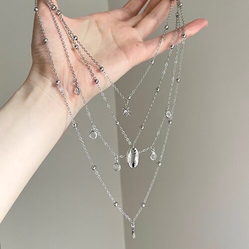 Vintage古着 Six-pointed star fierce sky项链