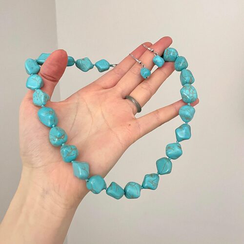 Vintage古着 Turquoise collar套装