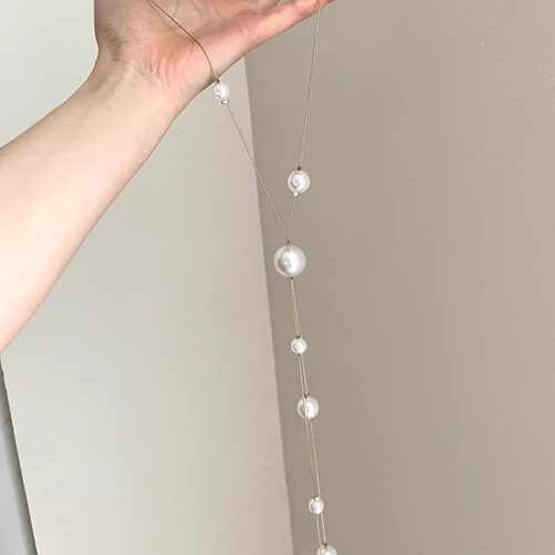 Vintage古着 Long pearl tassels项链