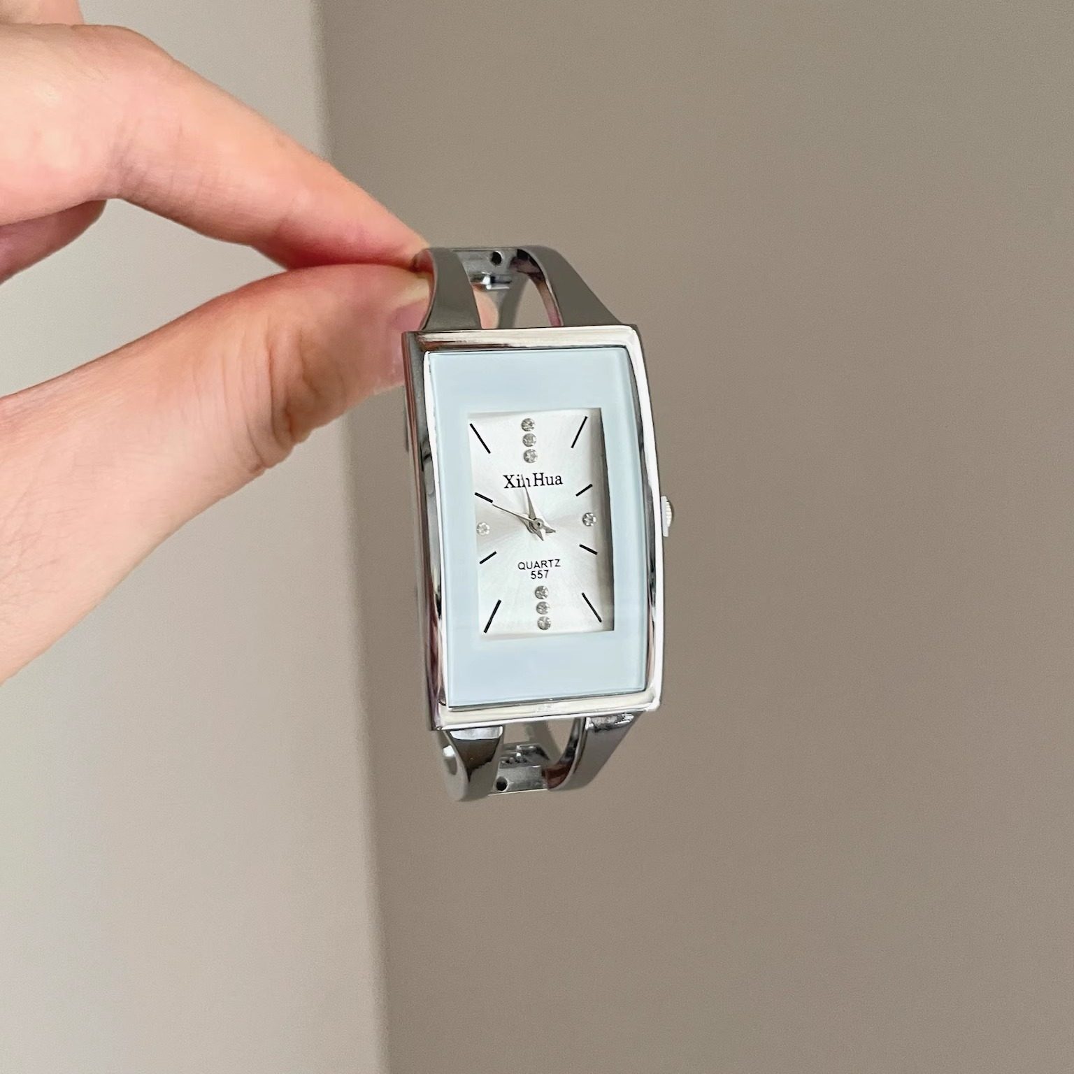 Vintage古着 Time marks silver engraving手表