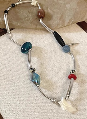 Vintage古着 Colored alien stone项链