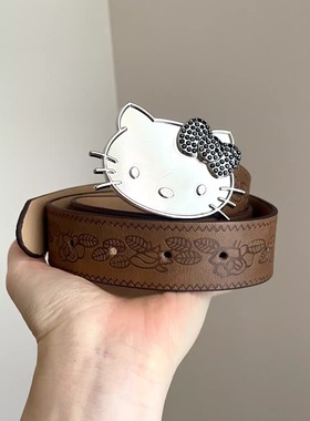 Vintage古着 Hello Kitty printed belt腰带