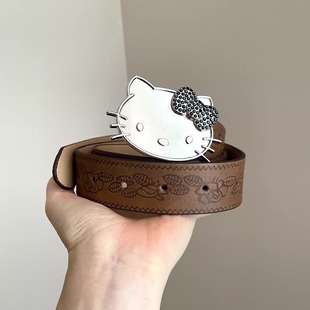 Vintage古着 Hello Kitty printed belt腰带