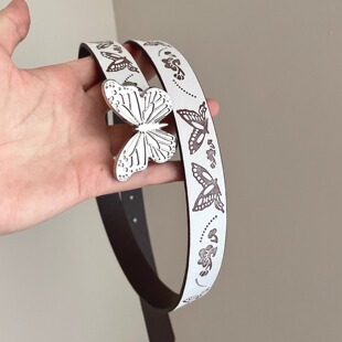 Vintage古着 Butterfly language print腰带