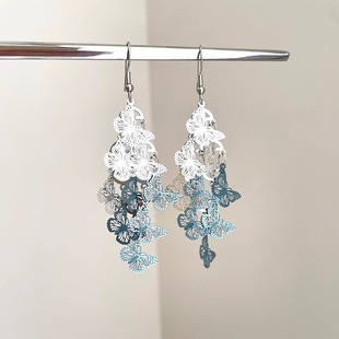 Butterfly Flower Dream耳饰 Mirror Vintage古着