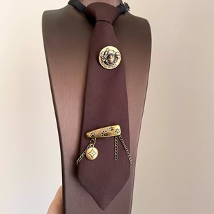 Vintage古着 Bear round-headed pin领带