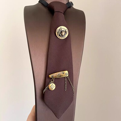 Vintage古着 Bear round-headed pin领带