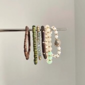 stone Vintage古着 Pearl leather手串