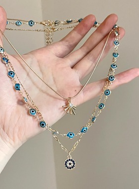 Vintage古着 Let go of the devil's eye项链