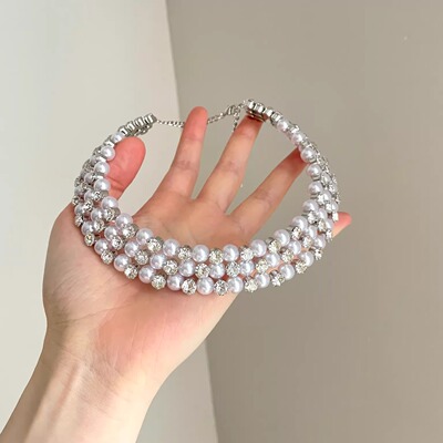 Vintage古着 Snow-coloured pearls套装