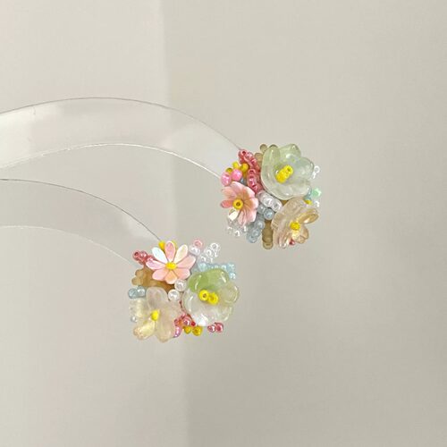 Vintage古着 Spring bright scenery耳饰