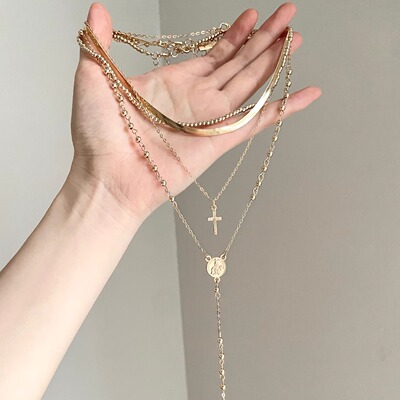 Vintage古着 The saint prays for the cross项链