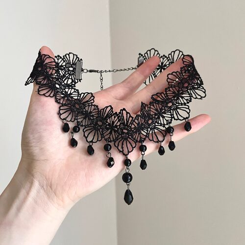 Vintage古着 Tromande lace tassels项圈