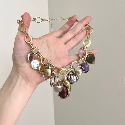 Vintage古着 Summer beetle love elements项链