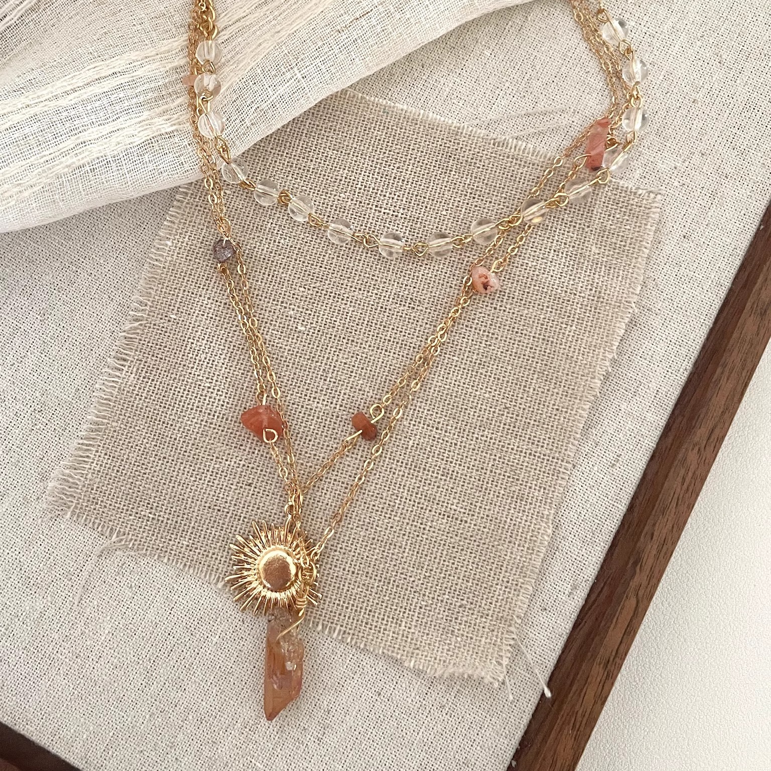 Vintage古着 The top of the sun项链